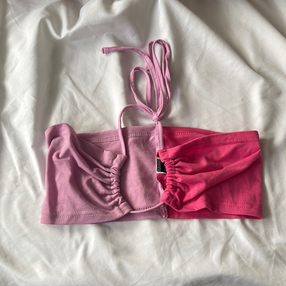Multicolor pink top